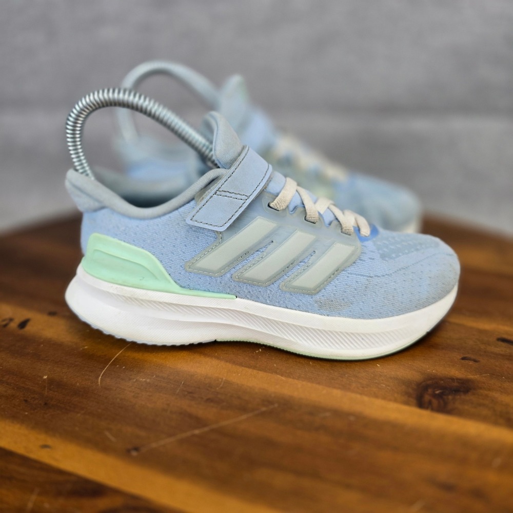 Adidas Duramo 10 Kids Blue Mint Green Athletic Sneakers Size 1 IF4134